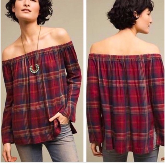 Cloth and Stone plaid top - Picture 5 of 6